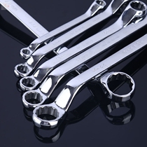 Double head plum blossom wrench dual-purpose wrench machine repair tool set 17-19 glasses wrench hardware tool set