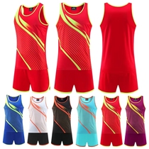 Chinese team mens and womens clothing running track and field suit sports student high school entrance examination competition sports quick-drying vest training suit