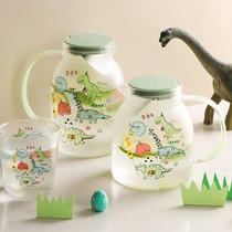 Home High Boron Silicon Glass Jug Cold Water Pot Teapot Suit Cool Water Pot Home Large Capacity Cute Filter