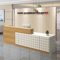 Lacquered front desk counter cashier reception desk bar desk simple modern beauty salon hotel bar table consultation desk