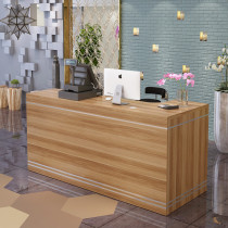 Simple modern supermarket cash register counter table shop convenience store corner milk tea commercial fruit shop small bar