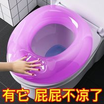 Waterproof silicone gel toilet cushion foam toilet cushion ring with sitting poo cover Home Winter Four Seasons Universal style net red