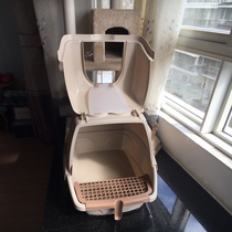 Double-layer cat litter large drawer type to reduce splash-proof fully enclosed cat toilet drawer cat litter Basin