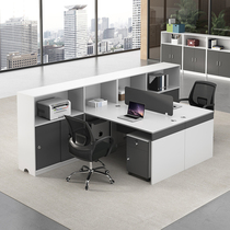 Desk minimalist modern 6 People with staff table desk sub-office Screen Partition Desk Chair Composition