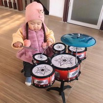 Drum set for childrens drums toys beginners percussion instruments large simulation jazz drums intelligence development puzzle