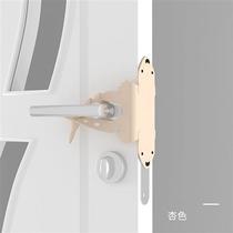 Door closing anti-door ringing with small bear room door muted lock to prevent closing shock silicone muted lock cover Anti-collision cushion cushion