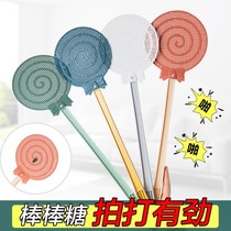 The fly swatter does not rotten artifact lengthy manual home cute simple cartoon large plastic long handle thickened mosquito