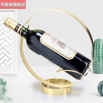 European creative wine rack ornaments red wine rack modern simple wine cabinet decoration display rack wine rack home