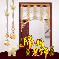 New crystal beads partition curtain bedroom bathroom door curtain gourd decorative curtain porch curtain no perforated curtain