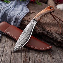 Mongols grab mutton hands and grill meat and kill fishermen to eat meat and cut meat special knife fruit knife