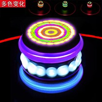Solid Wood Sophora Wood Tops Luminous Ice Gaga Children Adults Fitness Wooded Alpaca Lumps Rope Wood Middle Aged Tops