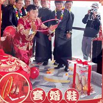 Wedding shoes box Net red dust-proof scratch-proof ring wedding crystal shoe box Chinese wedding celebration creative transparent box