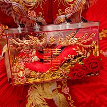 Shoebox wedding Tibetan Wedding Shoes God Instrumental Jam game New Lang pick up the whole demagogic game Road Knot Wedding with lock