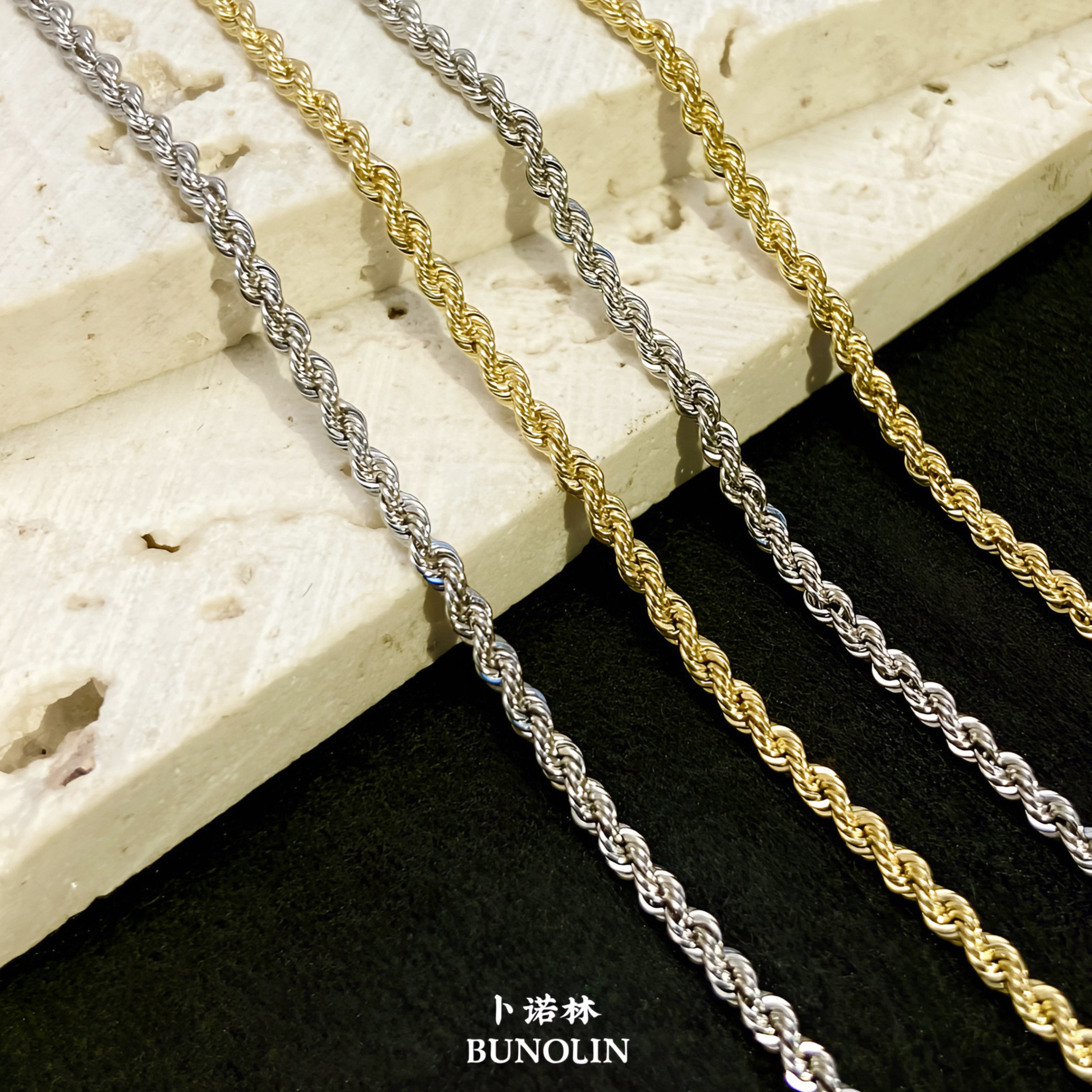 品質保証』綺麗な18 K金鎖骨チェーン麻花のネックレス22 | AKH-LUDWIG.DE