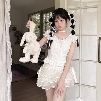 taobao agent Rybert's pure desire girl slim -fitting versatile wood ear bowl lolita shirt Lolita in Lolita