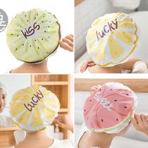 Bath cap waterproof adult female section shower bath bath cap washing head hat cute headgear kitchen lady anti-smoke cap