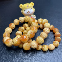 Natural Burmese Yellow Bracelet Yellow Yellow Egg Yellow Handstring Maya Yu Gift