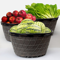Lifting watermelon basket large iron wire basket steel wire thickened fruit basket stacked packaging direct sales
