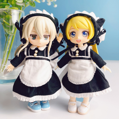 taobao agent OB11 baby clothing YMY maid dress dressed suit 12 points BJD doll clothes GSC molly p9 free shipping