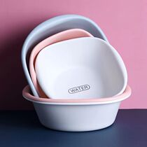 Washbasin Home Large Number Thickening Durable Wash Private plastic basin Students Dormitory Laundry Wash Vegetable Basin Subs Small Washbasin