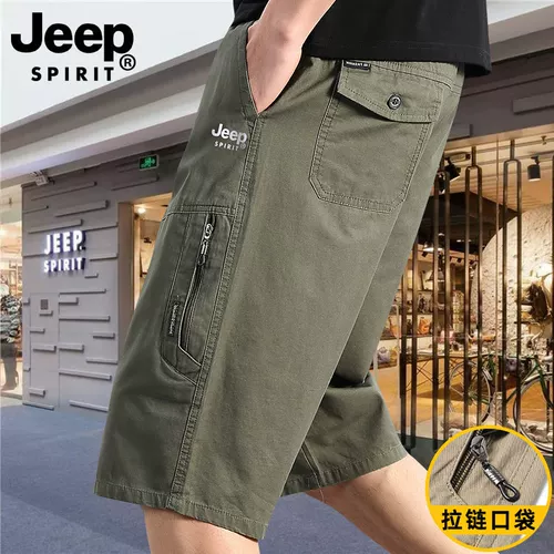 Jeep, хлопковый джип, тонкие штаны, шорты, для среднего возраста, большой размер