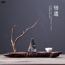 Craftsmans workshop Chinese Living Room Tea Room Decorative Pendulum handmade Floor Bamboo Flower Shelf Zen space Handicraft