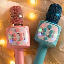 Childrens small microphone baby Toy Karok singing machine sound integrated mobile phone microphone Wireless Bluetooth girl