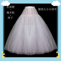 Married ultrabone puff plus dress bride wedding dress show boneless four layers of soft dress adjustable dance skirt