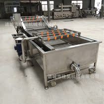 Herbal stainless steel bubble washing machine Commercial fruit and vegetable sterilization washing machine Vegetable vortex washing machine