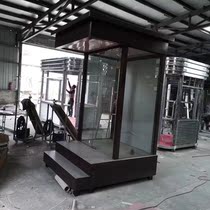Bus shelter security sentry box steel structure pavilion glass station sentry box factory direct sale image platform sentry box