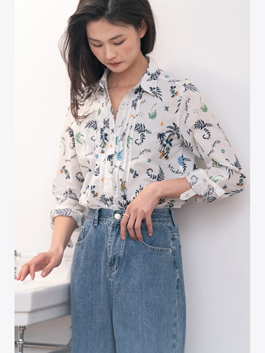 [Из Qi] Специальное принт/лето также может носить/милый мультфильм/линия Tucker Line Nine -sleeed