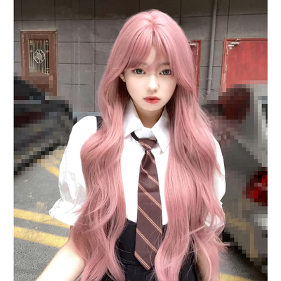 taobao agent Shu Duowi Women's long curly net red big wave women's group powder JK daily realistic lolita naturally full set