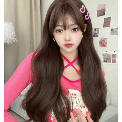taobao agent Buduo wig Female long hair full set of large waves naturally invisible simulation, long curly hair whole wig