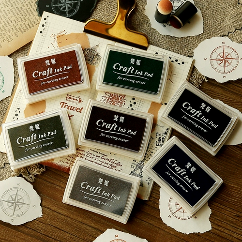 .1 шт., винтажная многоцветная подушечка для рукоделия с чернилами для планировщиков «сделай сам»