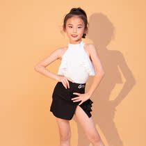 Lacquer Comedy 2023 new professional practice Little Girl Girls Summer Liandress Dance with a Latin dance suit