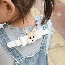 Bib pants anti-shoulder artifact adjustable childrens shoulder strap clip cartoon cute baby sling elastic clip