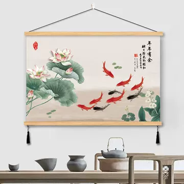 九鱼纳福玄关挂画-九鱼纳福玄关挂画促销价格、九鱼纳福玄关挂画品牌- 淘宝