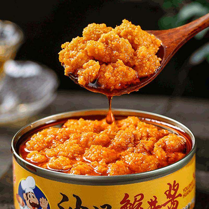 油浸蟹黄酱110g香浓美味即食拌饭拌面佐餐