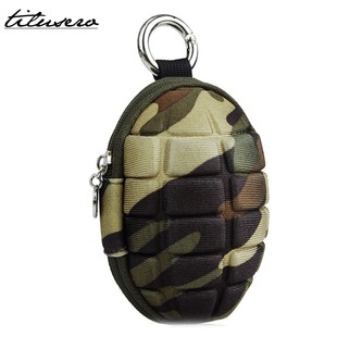 New PU Key Holder Wallets Unisex Oval Headphone Case Bag Hou
