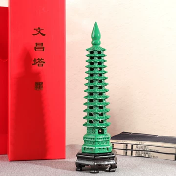 十三階文昌塔　置物 红色木质十三层文昌塔-红色木质十三层文昌塔促销价格、红色木质