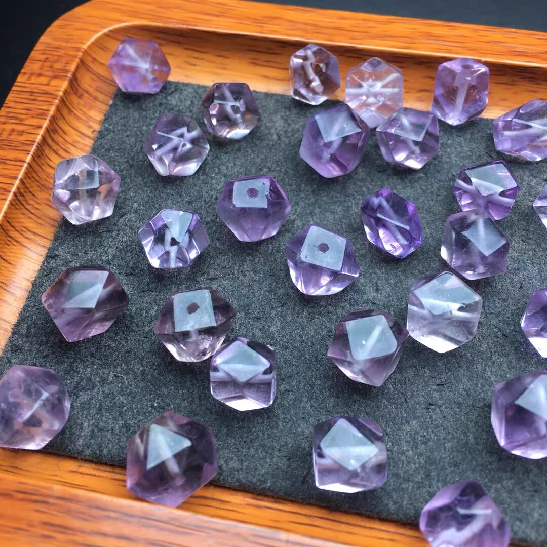 紫水晶(八面体) 紫水晶八棱切面珠-紫水晶八棱切面珠促销价格、紫水晶八棱切面珠品牌- 淘宝