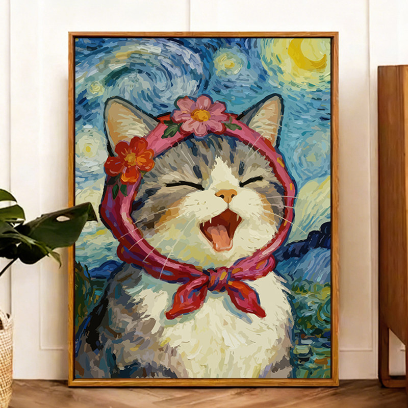 数字油画猫猫-数字油画猫猫促销价格、数字油画猫猫品牌- 淘宝