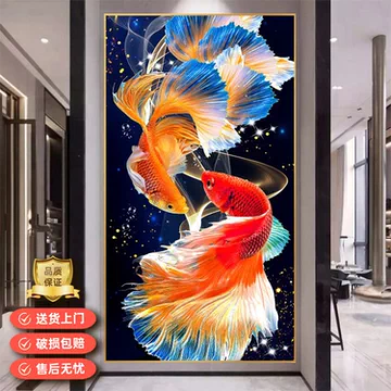 锦鲤玄关挂画-锦鲤玄关挂画促销价格、锦鲤玄关挂画品牌- 淘宝