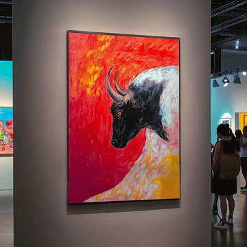 肉質画【牛】油彩画 美国画家Teresa Elliott - 【牛】油画作品欣赏