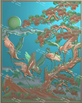 松鹤屏风雕刻图-松鹤屏风雕刻图促销价格、松鹤屏风雕刻图品牌- 淘宝