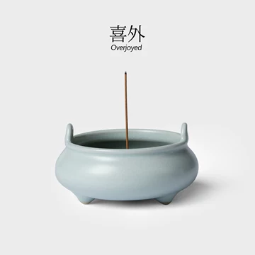汝窯天青釉三足香薫炉 陶磁薫香炉 香道具 装飾品 現代工芸品 置物 龍泉窯 青磁三つ足水差 茶道具 青磁 | APPS-BICENTENARIO-PRD-01