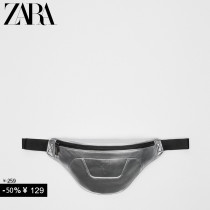 ZARA special price selected mens bag silver color retro-pocket trend packet 3610920092