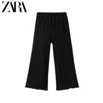 ZARA Spring loaded with new childrens girl Jane about small pleating pants 4333603800