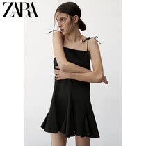 ZARA early autumn new womens loose mini French small black skirt dress 08174648800