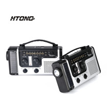 Full-band fm radio portable emergency solar charging outdoor lighting multifunctional fm hand-cranked power generation